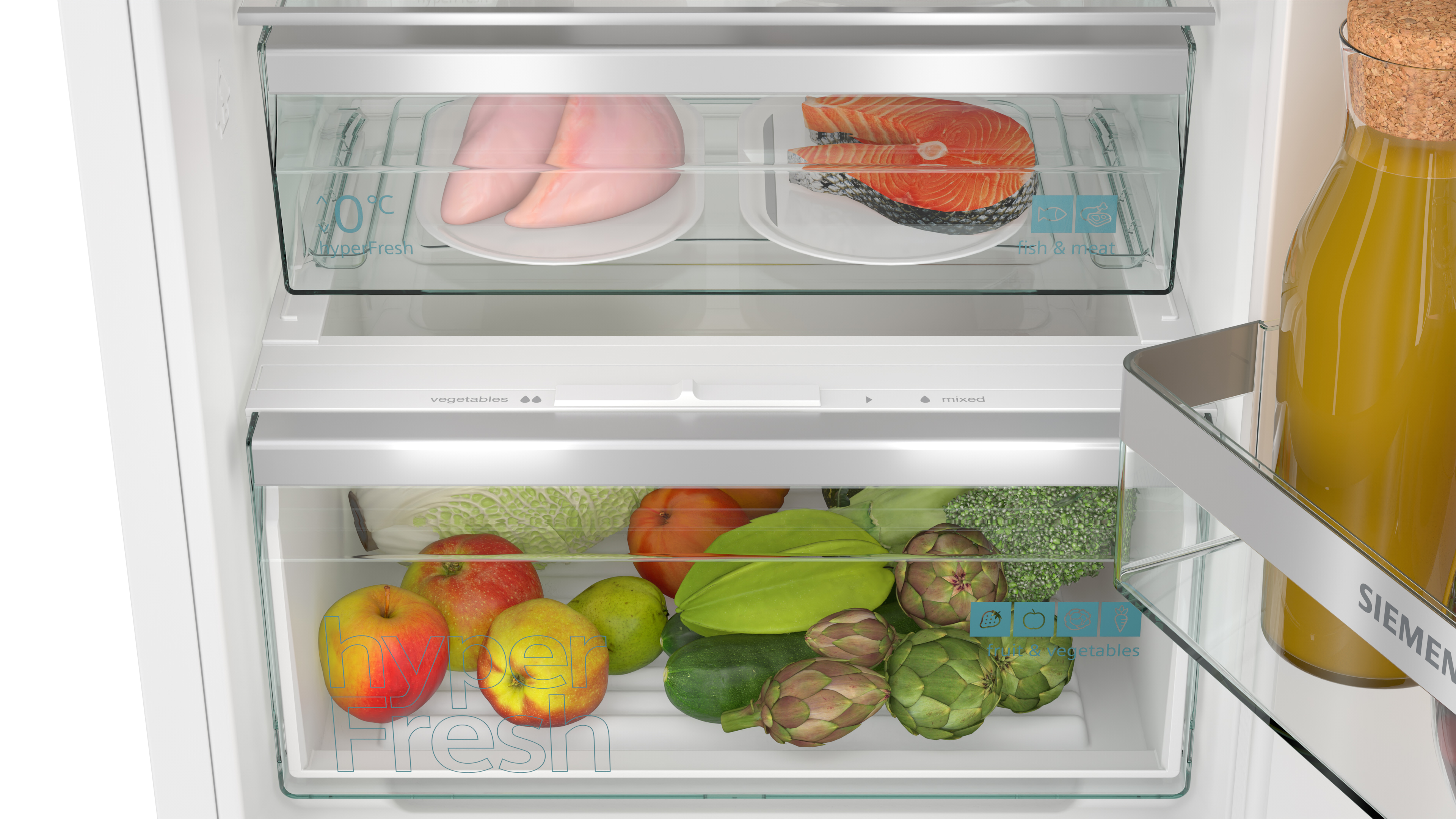 Siemens HyperFresh Schublade im Kühlschrank Frischesystem